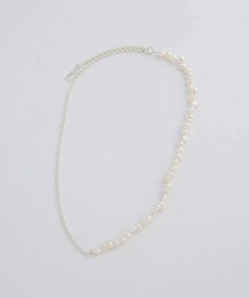 NANO universe(ナノユニバース)の「バロックパール×チェーンネックレス(ネックレス・レディース・シルバー・FREE)」の4枚目の写真