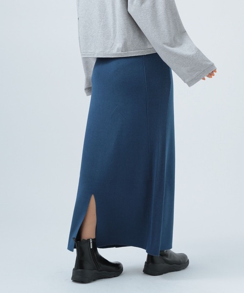 BAYFLOW（ベイフロー）の「ニットリブタイトスカート（スカート・レディース・グレー/ブラック/ブルー・SMALL/MEDIUM）」の17枚目の写真