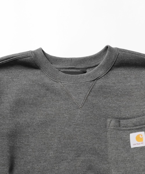 Carhartt（カーハート）の「Carhartt/カーハート Men's Crewneck Pocket Sweatshirt スウェット（スウェット・メンズ・ダークグレー・S/M/L）」の6枚目の写真