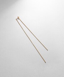 シルバー チェーンピアスベネチアン ロングフロントバック（片耳用） GP