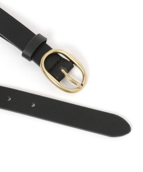 BAYFLOW（ベイフロー）の「ベーシックベルト（ベルト・レディース・ダークブラウン/ブラック・FREE）」の4枚目の写真