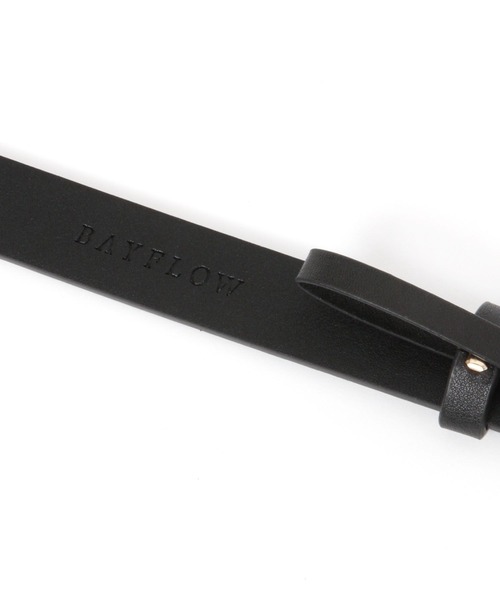 BAYFLOW（ベイフロー）の「ベーシックベルト（ベルト・レディース・ダークブラウン/ブラック・FREE）」の7枚目の写真