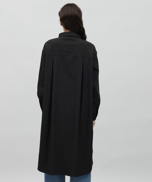 LAKOLE（ラコレ）の「マエビラキシャツワンピース / 972311（シャツワンピース・レディース・ブラック/オフホワイト/グレイッシュベージュ・SMALL/MEDIUM）」の17枚目の写真