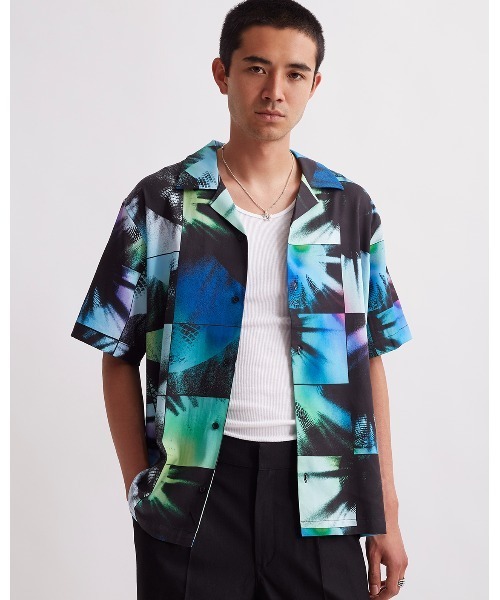 シャツ/ブラウス Disco Print Canty Short Sleeve Shirt