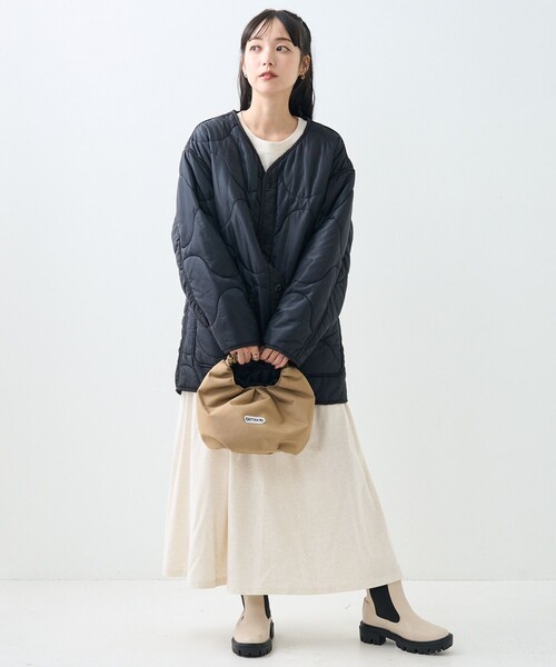 FREAK'S STORE（フリークスストア）の「ヴィンテージ キルト ライナー ジャケット（その他アウター・レディース・ピンク/キャメル/オリーブ/ブラック・ﾌﾘ-）」の5枚目の写真