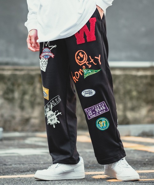 improves（インプローブス）の「ワッペン付き スウェットパンツ（スウェットパンツ・メンズ・ブラック/グリーン/オートミール・LARGE/MEDIUM）」の4枚目の写真