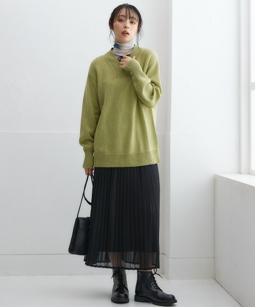 nissen（ニッセン）の「２点セット（シアートップス+キャミワンピース）（ワンピース・レディース・ブラック/ネイビー/モカ/ブラック系/ベージュ系・LL/M/S/L）」の7枚目の写真