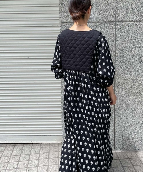 URBAN RESEARCH DOORS(アーバンリサーチドアーズ)の「インドコットンプリントワンピース(ワンピース・レディース・ブラック系その他/ベージュ系その他・MEDIUM)」の5枚目の写真