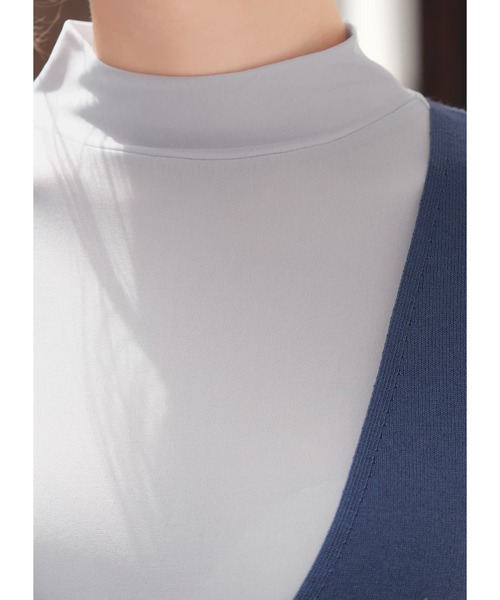STYLE DELI（スタイルデリ）の「【シルキーシアー】インナーハイネックトップス（Tシャツ/カットソー・レディース・ホワイト系/ライトグレー/チャコールグレー/ライトブラウン・MEDIUM/SMALL）」の15枚目の写真