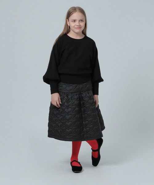 LOWRYS FARM（ローリーズファーム）の「キルティングミディスカート　981564（スカート・キッズ・ホワイト/ブラック・150cm/160cm）」の12枚目の写真