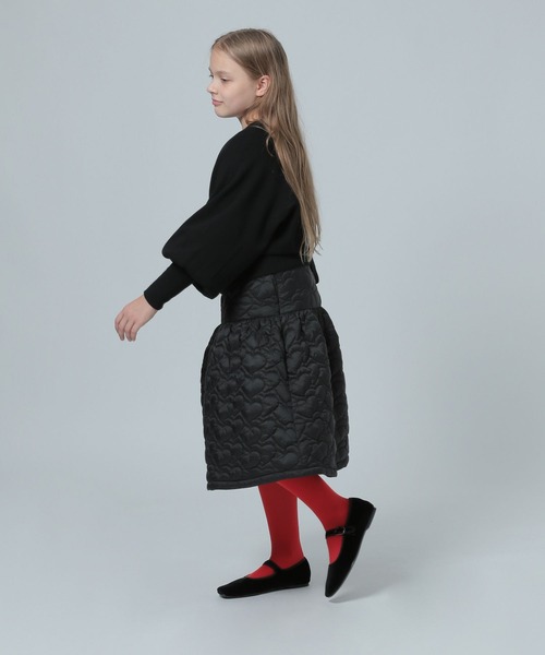 LOWRYS FARM（ローリーズファーム）の「キルティングミディスカート　981564（スカート・キッズ・ホワイト/ブラック・150cm/160cm）」の13枚目の写真