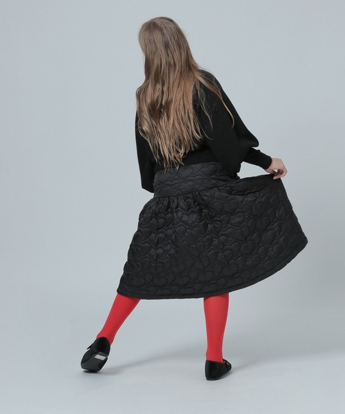 LOWRYS FARM（ローリーズファーム）の「キルティングミディスカート　981564（スカート・キッズ・ホワイト/ブラック・150cm/160cm）」の15枚目の写真