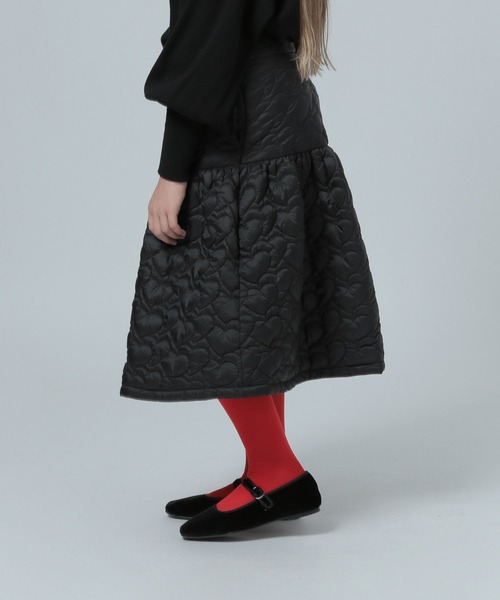 LOWRYS FARM（ローリーズファーム）の「キルティングミディスカート　981564（スカート・キッズ・ホワイト/ブラック・150cm/160cm）」の18枚目の写真