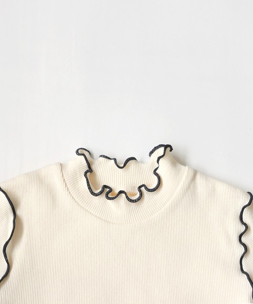 antiqua(アンティカ)の「配色メロウトップス(Tシャツ/カットソー・キッズ・ブラック/オフホワイト/ブルー/オレンジ・150/160/140/120/130)」の10枚目の写真