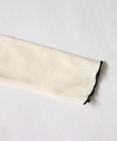 antiqua(アンティカ)の「配色メロウトップス(Tシャツ/カットソー・キッズ・ブラック/オフホワイト/ブルー/オレンジ・150/160/140/120/130)」の11枚目の写真