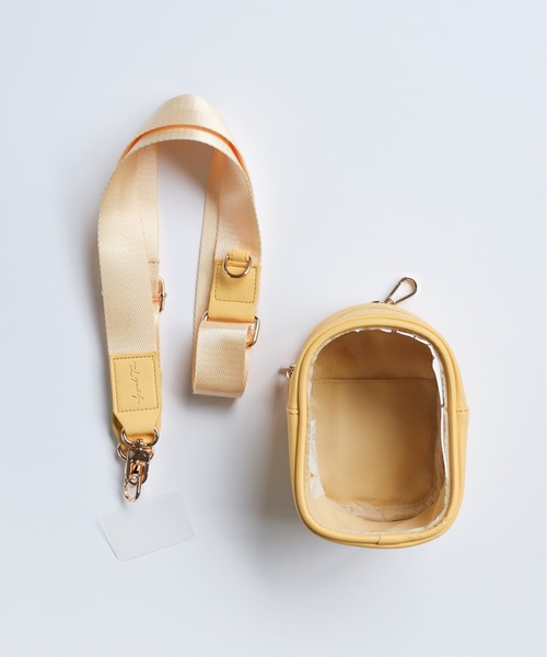 LAC-VERT（ラック・ヴェール）の「【推し活】取り外し可能クリアショルダーぬいぐるみポーチ/スマホストラップ（スマホグッズ・レディース・パープル/ダークグレー/ピンク/ベージュ/グリーン/ブルー/イエロー・FREE）」の7枚目の写真