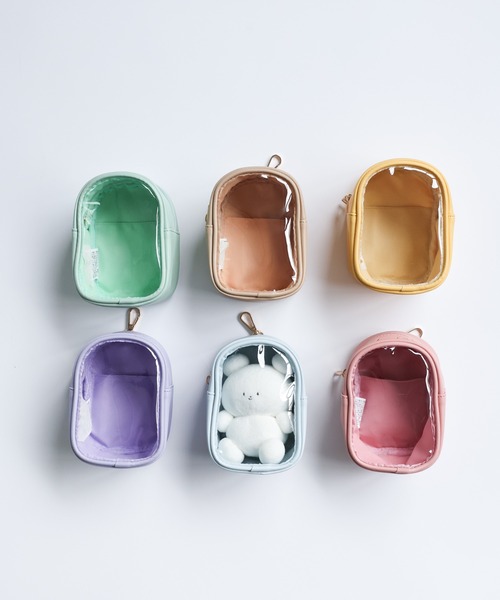 LAC-VERT（ラック・ヴェール）の「【推し活】取り外し可能クリアショルダーぬいぐるみポーチ/スマホストラップ（スマホグッズ・レディース・パープル/ダークグレー/ピンク/ベージュ/グリーン/ブルー/イエロー・FREE）」の21枚目の写真