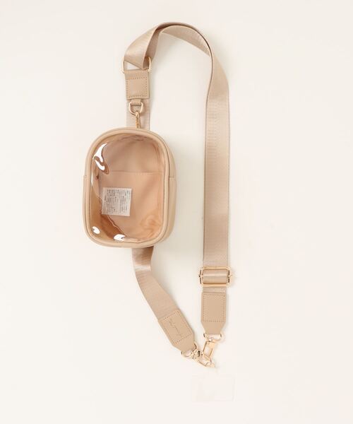 LAC-VERT（ラック・ヴェール）の「【推し活】取り外し可能クリアショルダーぬいぐるみポーチ/スマホストラップ（スマホグッズ・レディース・パープル/ダークグレー/ピンク/ベージュ/グリーン/ブルー/イエロー・FREE）」の9枚目の写真