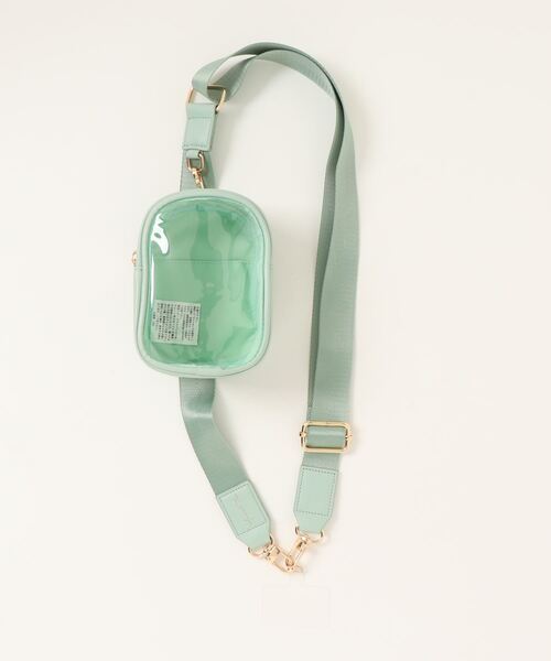 LAC-VERT（ラック・ヴェール）の「【推し活】取り外し可能クリアショルダーぬいぐるみポーチ/スマホストラップ（スマホグッズ・レディース・パープル/ダークグレー/ピンク/ベージュ/グリーン/ブルー/イエロー・FREE）」の10枚目の写真