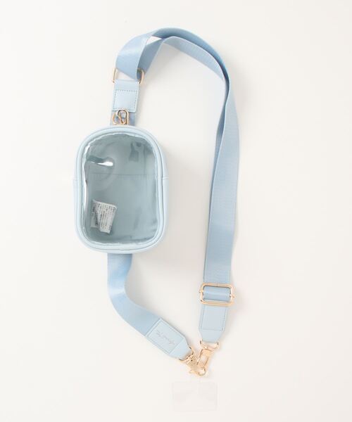 LAC-VERT（ラック・ヴェール）の「【推し活】取り外し可能クリアショルダーぬいぐるみポーチ/スマホストラップ（スマホグッズ・レディース・パープル/ダークグレー/ピンク/ベージュ/グリーン/ブルー/イエロー・FREE）」の11枚目の写真