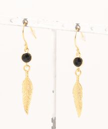 チャイハネ | 【チャイハネ】フェザーストーンピアス(ピアス（両耳用）)