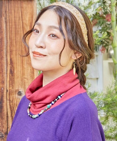 チャイハネ(チャイハネ)の「【チャイハネ】フェザーストーンピアス(ピアス(両耳用)・レディース・ゴールド/シルバー・FREE)」の5枚目の写真