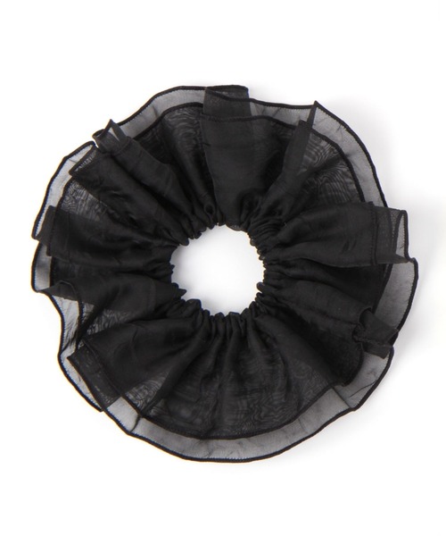 LAKOLE（ラコレ）の「切り替えデザインシュシュ / 273499（シュシュ・レディース・ベージュ/グリーン/ブラック・FREE）」の2枚目の写真