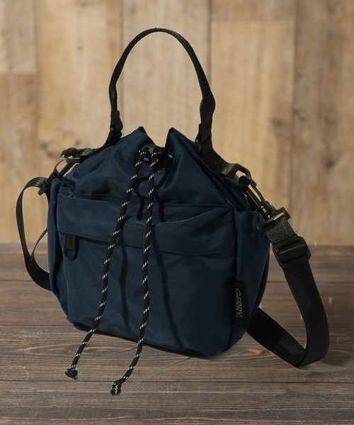 GERRY（ジェリー）の「【GERRY/ジェリー】巾着ショルダーバッグ（ボディバッグ/ウエストポーチ・メンズ・ブラック/ダークグリーン/ベージュ/ネイビー/チャコール・FREE）」の5枚目の写真