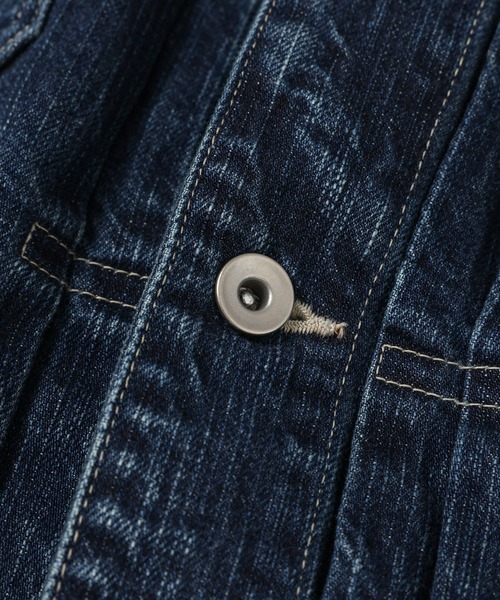 PORTER CLASSIC(ポータークラシック)の「STEINBECK DENIM JACKET(デニムジャケット・メンズ・ネイビー・M/L)」の3枚目の写真