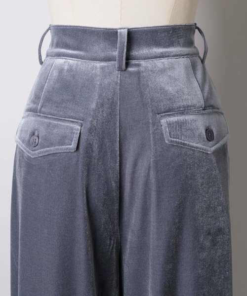 セール】ツータックリラックスベロアパンツ（スラックス）｜LA BELLE