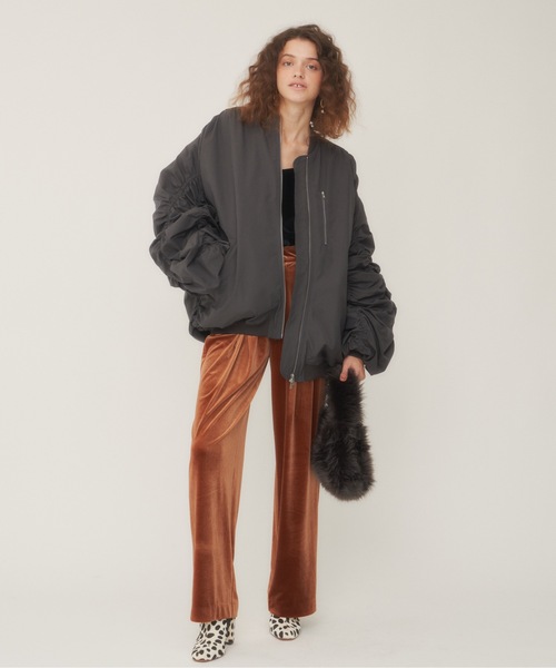 セール】ツータックリラックスベロアパンツ（スラックス）｜LA BELLE