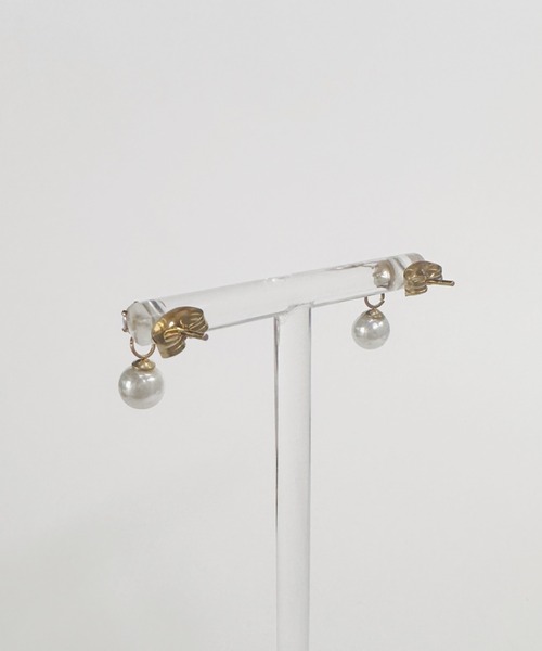 sowang(ソワン)の「【ステンレス】パール ドロップデザイン ピアス(ピアス(両耳用)・レディース・シルバー/ゴールド・FREE)」の13枚目の写真