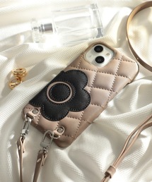 MARY QUANT | 【MARY QUANT】キルトレザースリングケース iPhone 15 / iPhone 14 / iPhone 13 兼用スマホショルダーケース ※(スマホケース/カバー)