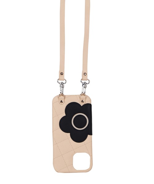 【MARY QUANT】キルトレザースリングケース iPhone 15 / iPhone 14 / iPhone 13 兼用スマホショルダーケース(スマホケース/カバー)|MARY QUANT(マリークヮント) 【MARY QUANT】キルトレザースリングケース iPhone 15 / iPhone 14 / iPhone 13 兼用スマホショルダーケース(スマホケース/カバー)|MARY QUANT(マリークヮント)