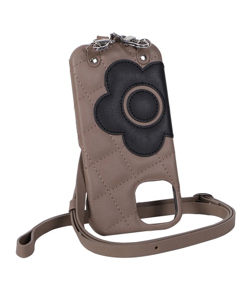 【MARY QUANT】キルトレザースリングケース iPhone 15 / iPhone 14 / iPhone 13 兼用スマホショルダーケース(スマホケース/カバー)|MARY QUANT(マリークヮント) 【MARY QUANT】キルトレザースリングケース iPhone 15 / iPhone 14 / iPhone 13 兼用スマホショルダーケース(スマホケース/カバー)|MARY QUANT(マリークヮント)