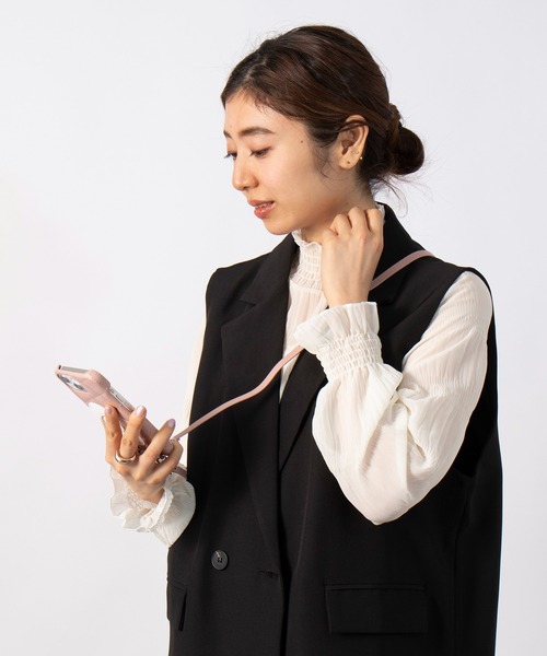 【MARY QUANT】キルトレザースリングケース iPhone 15 / iPhone 14 / iPhone 13 兼用スマホショルダーケース(スマホケース/カバー)|MARY QUANT(マリークヮント) 【MARY QUANT】キルトレザースリングケース iPhone 15 / iPhone 14 / iPhone 13 兼用スマホショルダーケース(スマホケース/カバー)|MARY QUANT(マリークヮント)