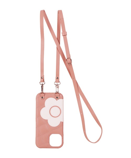 【MARY QUANT】キルトレザースリングケース iPhone 15 / iPhone 14 / iPhone 13 兼用スマホショルダーケース(スマホケース/カバー)|MARY QUANT(マリークヮント) 【MARY QUANT】キルトレザースリングケース iPhone 15 / iPhone 14 / iPhone 13 兼用スマホショルダーケース(スマホケース/カバー)|MARY QUANT(マリークヮント)
