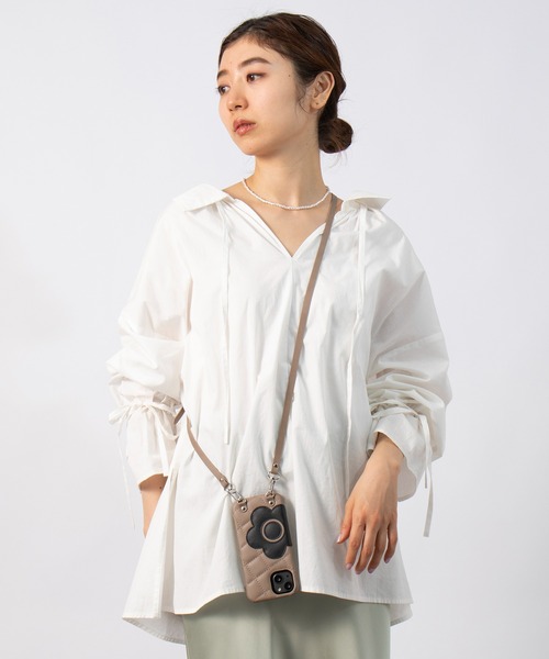 【MARY QUANT】キルトレザースリングケース iPhone 15 / iPhone 14 / iPhone 13 兼用スマホショルダーケース(スマホケース/カバー)|MARY QUANT(マリークヮント) 【MARY QUANT】キルトレザースリングケース iPhone 15 / iPhone 14 / iPhone 13 兼用スマホショルダーケース(スマホケース/カバー)|MARY QUANT(マリークヮント)