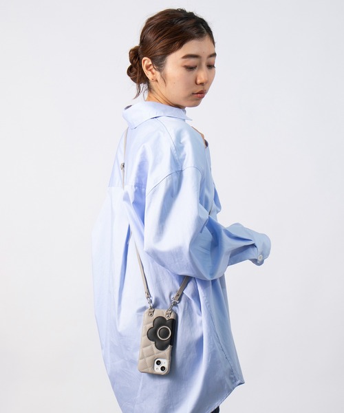 【MARY QUANT】キルトレザースリングケース iPhone 15 / iPhone 14 / iPhone 13 兼用スマホショルダーケース(スマホケース/カバー)|MARY QUANT(マリークヮント) 【MARY QUANT】キルトレザースリングケース iPhone 15 / iPhone 14 / iPhone 13 兼用スマホショルダーケース(スマホケース/カバー)|MARY QUANT(マリークヮント)