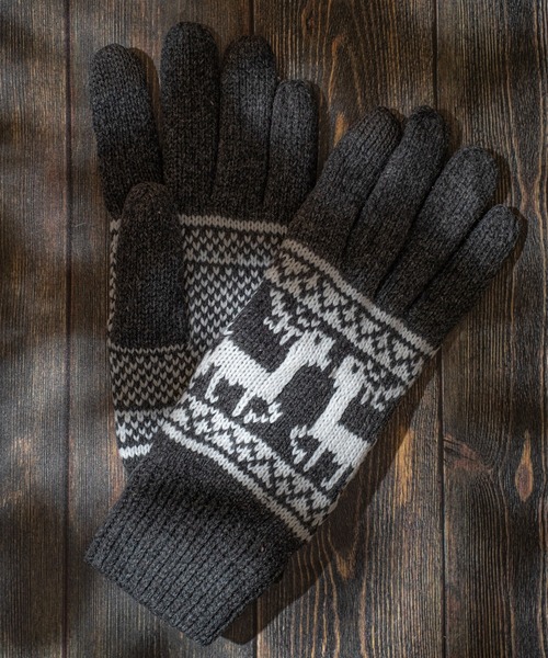 improves（インプローブス）の「ノルディック柄 ニット 手袋（手袋