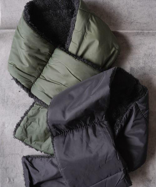 Port（ポート）の「ナイロン 裏ボア マフラー #_（マフラー・メンズ・カーキ/ブラック・FREE）」の9枚目の写真