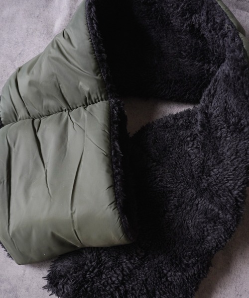 Port（ポート）の「ナイロン 裏ボア マフラー #_（マフラー・メンズ・カーキ/ブラック・FREE）」の16枚目の写真