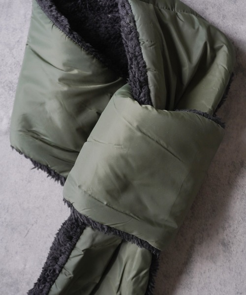 Port（ポート）の「ナイロン 裏ボア マフラー #_（マフラー・メンズ・カーキ/ブラック・FREE）」の14枚目の写真