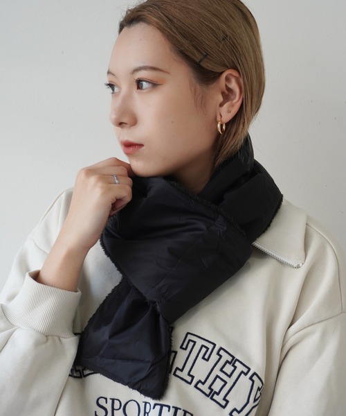 Port（ポート）の「ナイロン 裏ボア マフラー #_（マフラー・メンズ・カーキ/ブラック・FREE）」の3枚目の写真