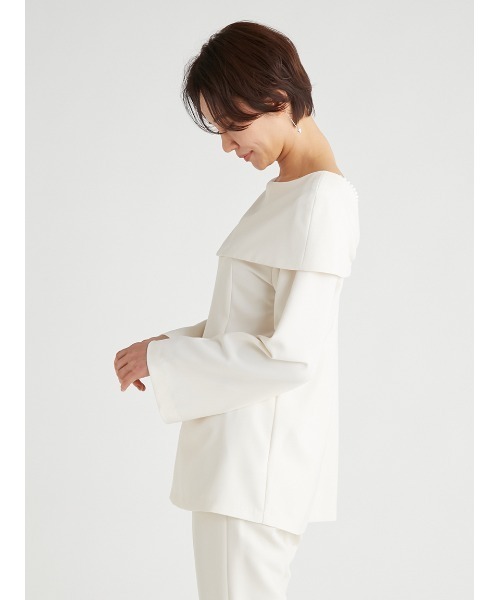 CELFORD（セルフォード）の「パール付きチュニックブラウス