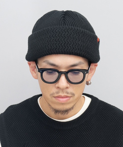 UNIVERSAL OVERALL（ユニバーサルオーバーオール）の「切替編み ボリューム ロールニットキャップ（ニットキャップ/ビーニー・メンズ・ブラック/ダークブラウン/ベージュ/ネイビー・FREE）」の6枚目の写真