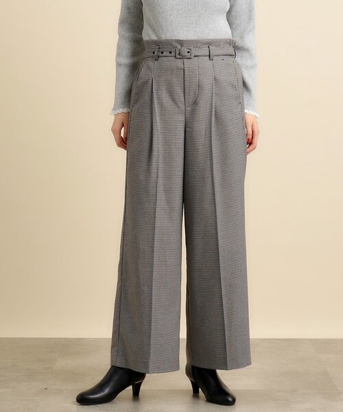 grove（グローブ）の「◆ハウンドトゥースベルトパンツ（その他パンツ・レディース・ライトグレー系1/ブラック系1・01/02/03/04/05）」の12枚目の写真