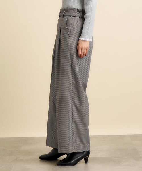 grove（グローブ）の「◆ハウンドトゥースベルトパンツ（その他パンツ・レディース・ライトグレー系1/ブラック系1・01/02/03/04/05）」の9枚目の写真