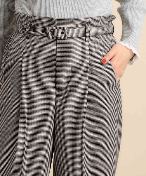 grove（グローブ）の「◆ハウンドトゥースベルトパンツ（その他パンツ・レディース・ライトグレー系1/ブラック系1・01/02/03/04/05）」の15枚目の写真