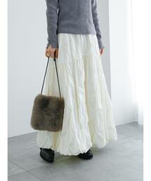 Te chichi | 刺繍キルトバルーンスカート(スカート)